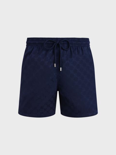 Vilebrequin Men Swim shorts Turtle Monogram Jacquard