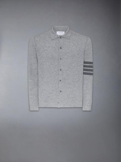 Thom Browne Cashmere Jersey Stitch 4-Bar Shirt