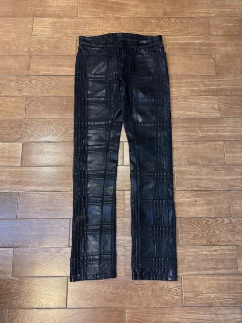 BALENCIAGA Balenciaga 3D pleated brushed wax coating jeans