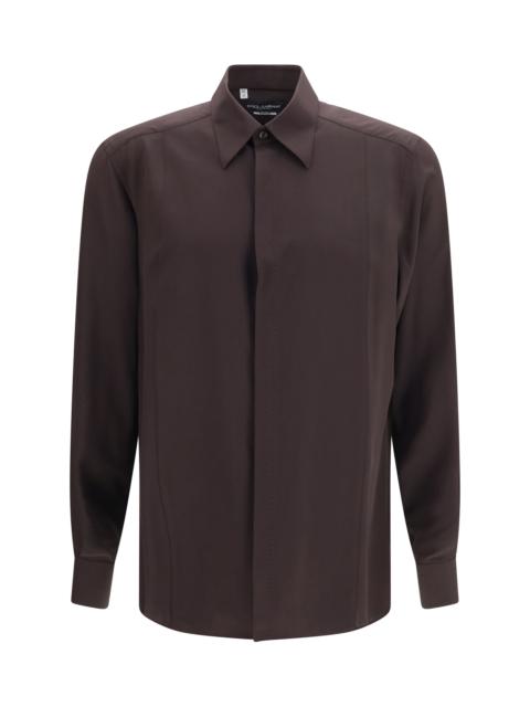 Dolce & Gabbana Dolce & Gabbana Men Martini Crêpe De Chine Shirt