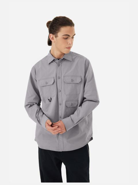 EVISU 3D Metallic Fishing Logo Print Relax Fit Shirt
