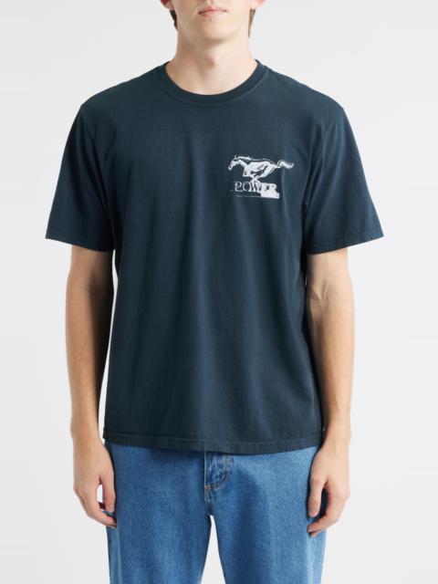 One Of These Days ONE OF THESE DAYS Mustang Cross Graphic T-Shirt in Hard Washed Black at Nordstrom