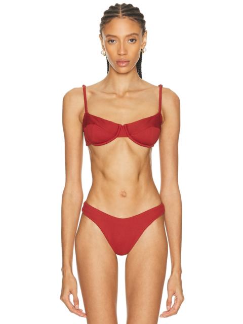 HAIGHT Vintage Ribbed Bikini Top
