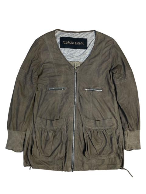 Other Designers Giorgio Brato Leather Jacket Ladies