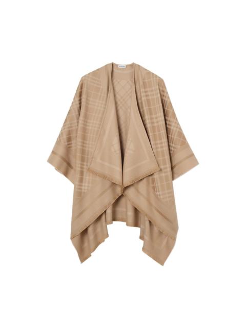 Burberry Burberry Women Wool And Cashmere Check Cape