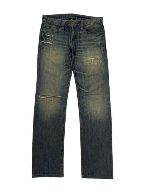 Other Designers Archival Clothing - 🇯🇵PROGRESSIVE DENIM SLIM FIT DISTRESSED DENIM BY AZUL
