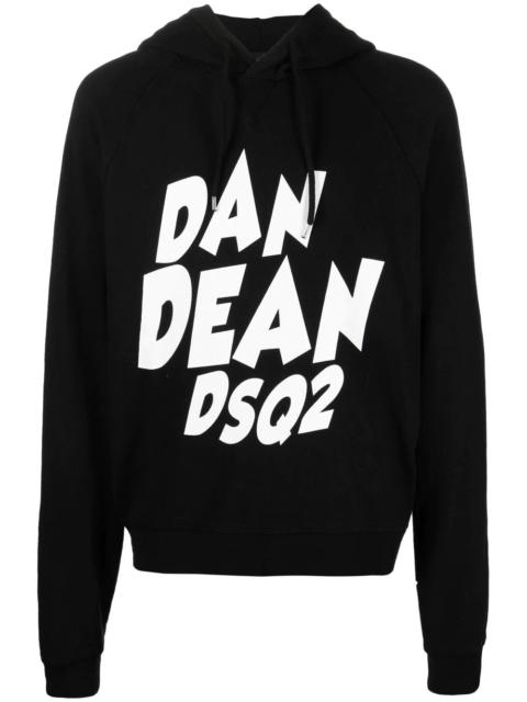 DSQUARED2 logo-print pullover hoodie
