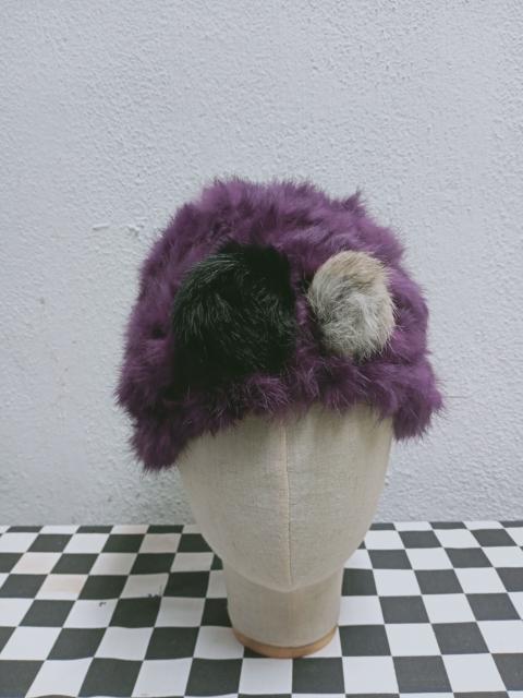 Other Designers Japanese Brand - E Hyphen World Gallery Fur Mohair Beanie Hat