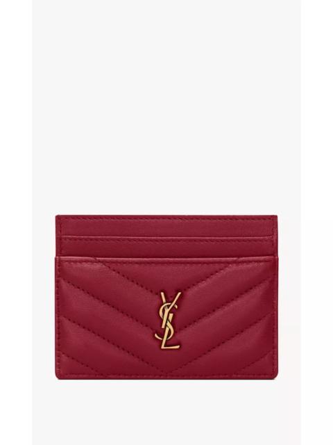 SAINT LAURENT Cassandre Matelasse Card Case