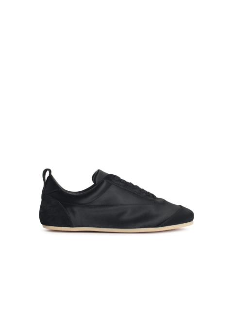 Jil Sander Jil Sander Etage' Satin Sneakers With Black Suede Trim Women
