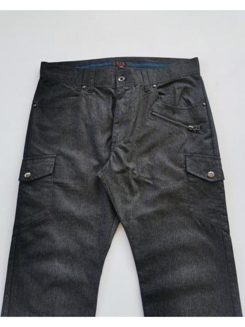 Other Designers Japanese Brand - Avail Japan Striped Zipper Cargo Pants