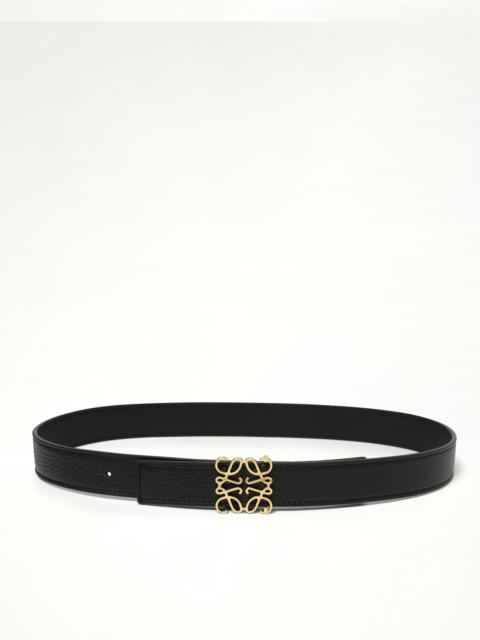 Loewe Anagram Reversible 2.8cm Belt in Black/Gold