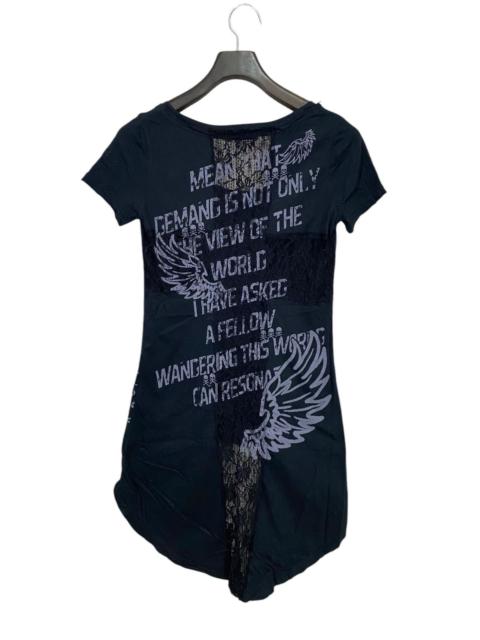 Other Designers 14th Addiction × Japanese Brand × Seditionaries - Ghost of harlem mesh blouse cross design punk