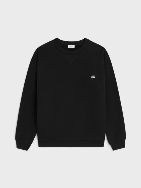 CELINE loose triomphe sweatshirt in cotton fleece