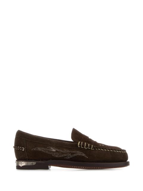 SEBAGO Brown suede Dan loafers