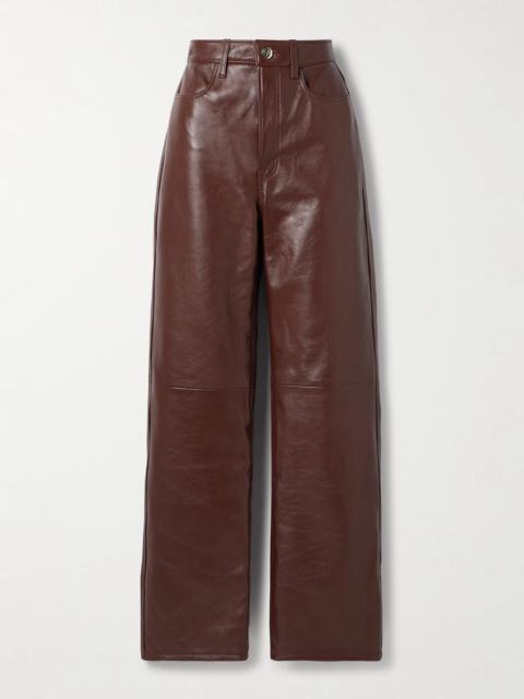 RÙADH The Quinn Leather Straight-leg Pants