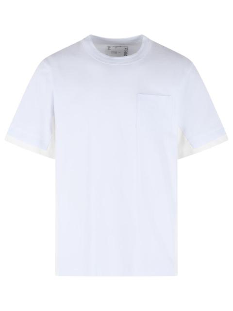 sacai Sacai White Cotton T-shirt