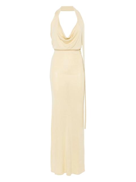 AYA MUSE fine-knit maxi dress