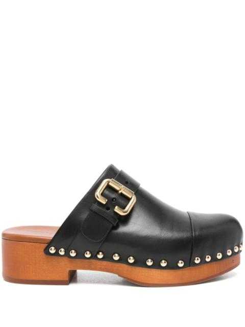 Chloé Women Jeannette Leather Clogs