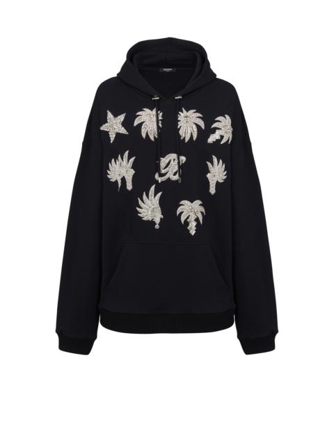 Balmain Hoodie with embroidered badges