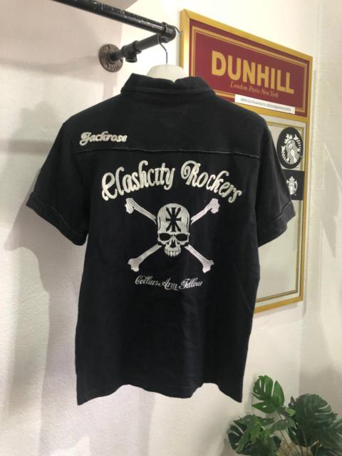 Other Designers Skulls - Jackrose x collars poloshirt embroidery skull seditionaries