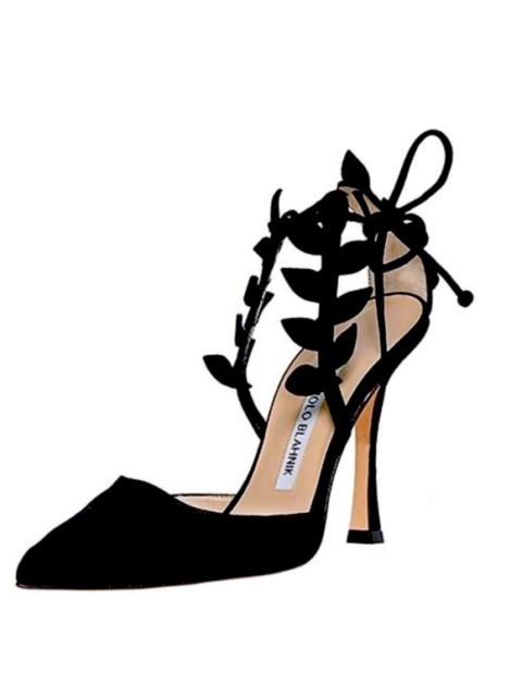 Manolo Blahnik Manolo Blahnik Nadhira black Satin leather heels
