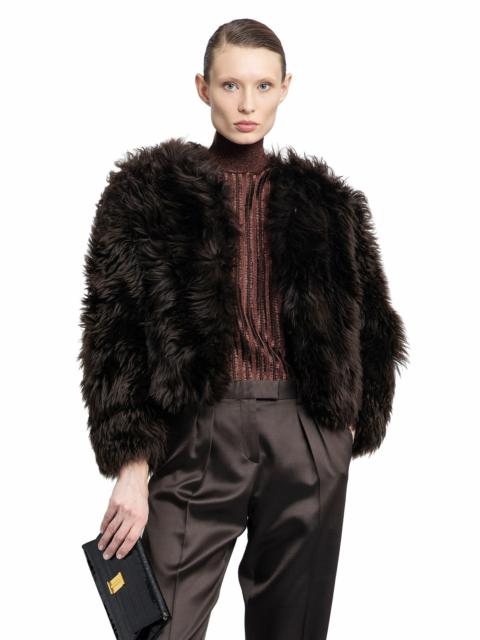 TOM FORD TOM FORD WOMAN BROWN JACKETS