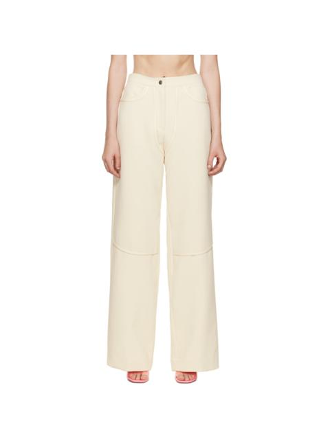 Paris Georgia SSENSE Exclusive Off-White Rodeo Trousers