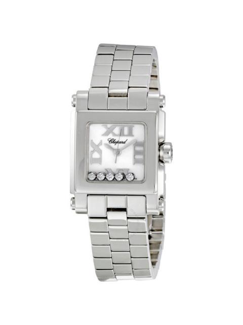 Chopard Chopard Happy Sport Square Steel Diamond Ladies Watch 278516-3002