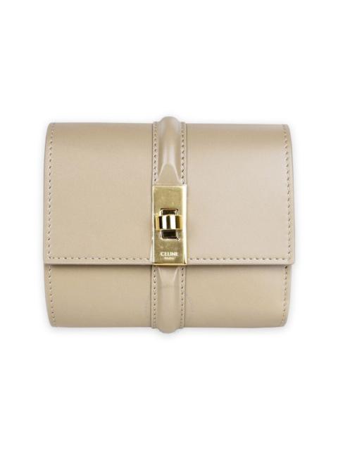 Celine Small Trifold Wallet 16 in Cappuccino