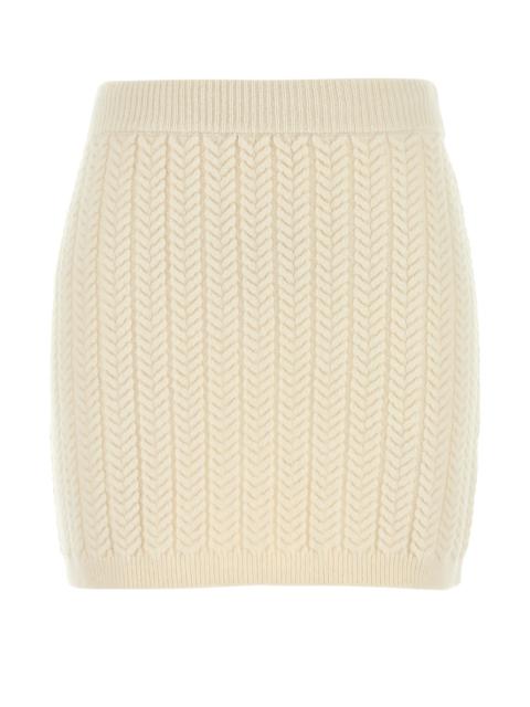 ミニスカート SPORTMAX Ivory wool blend Earry1 mini skirt Sportmax Ivory wool blend Earry1 mini skirt