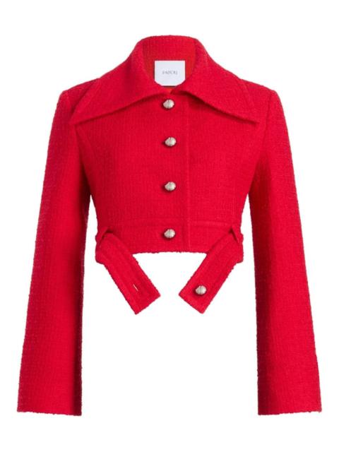 PATOU buttoned tie-waist jacket