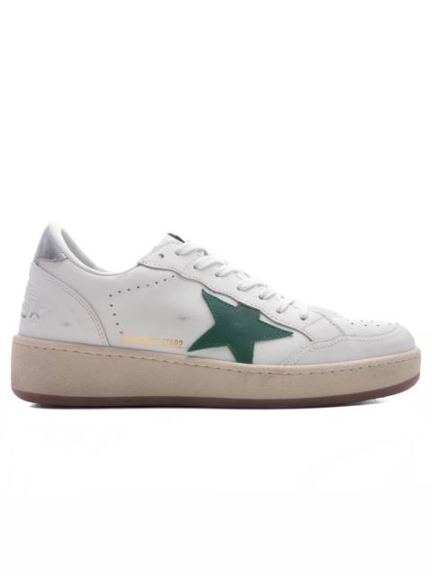 Golden Goose BALL STAR 2 - WHITE/GREEN/SILVER