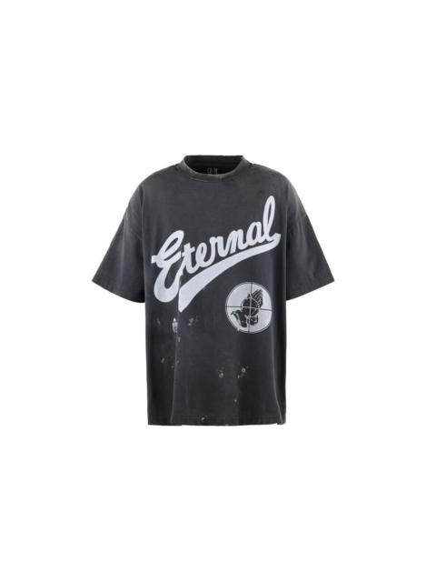 SAINT M×××××× × FEAR OF GOD SNT OF GOD SHORT SLEEVES T-SHIRT (BLACK)