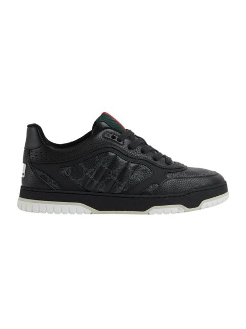 GUCCI GUCCI Re-Web $1230 Men's Black GG Sneakers New & Authentic (