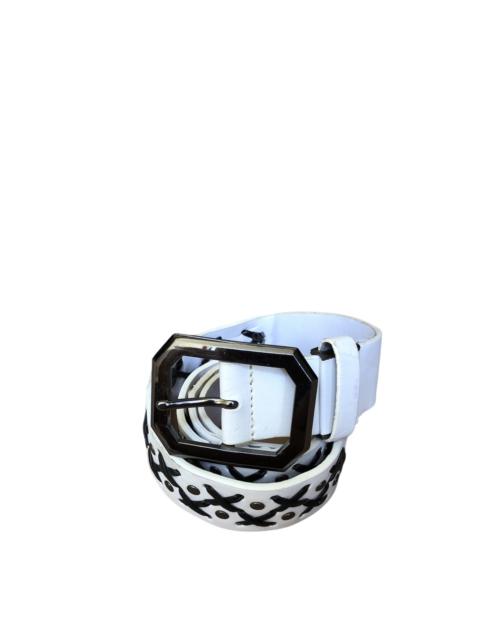Other Designers Buckle - Unbrand Rock Fashion Style White Buckle Belts