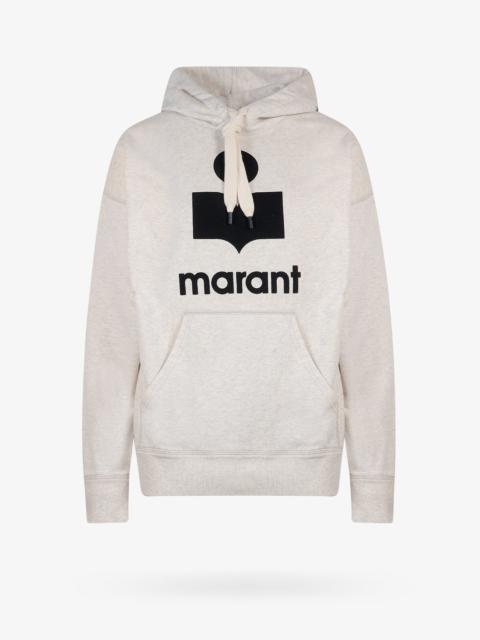 Marant Etoile Mansel Cotton Sweatshirrt With Flocked Logo
