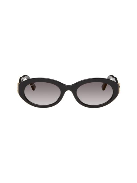 Cartier Black Signature C Oval Acetate Sunglasses