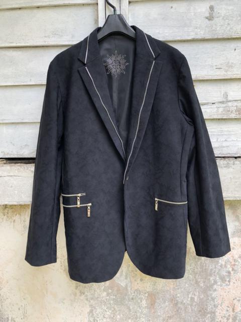 Other Designers Japanese Brand - BBCO EMBOSSED ZIPPER LINING TRIM LUXURY JACKET DESIGN