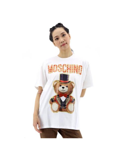 Moschino Teddy Bear Cotton T-shirt White Large - New