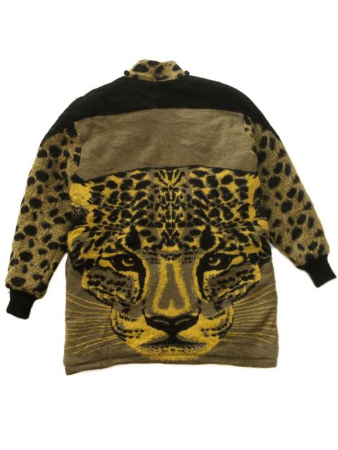 Other Designers Designer - ❌RARE-Awesome Fur Leopard Style Fullprint Jacket Sz L aaa