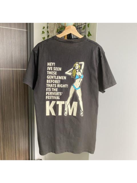 Other Designers Thrashed Faded Vintage Y2K KTM Naked Girl Tee