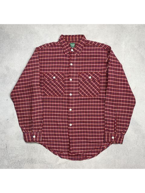 Other Designers Sugar Cane Toyo Enterprise Plaid Tartan Western Shirt