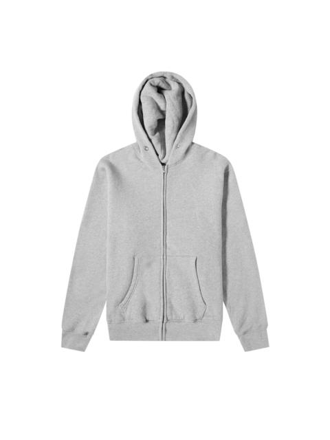 LES TIEN Les Tien Cropped Zip Hoodie 'Heather Grey'