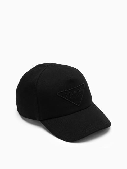 Prada Black Hat With Logo