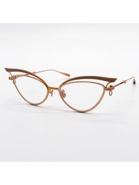 Valentino NEW VALENTINO GLASSLINER VLX-118F EYEGLASSES CAT EYE GOLD E