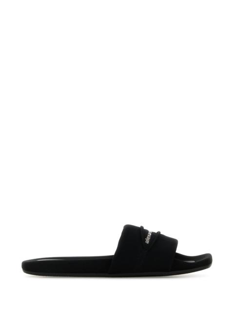 Alexander Wang Black fabric slippers