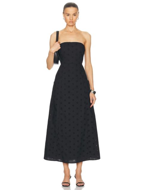 Broderie Strapless Dress