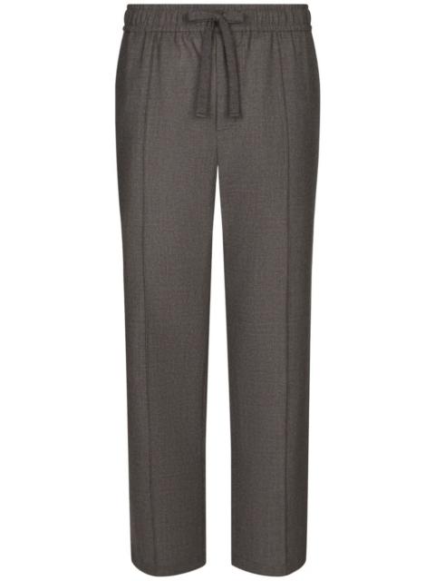 Dolce & Gabbana drawstring-waist wool trousers