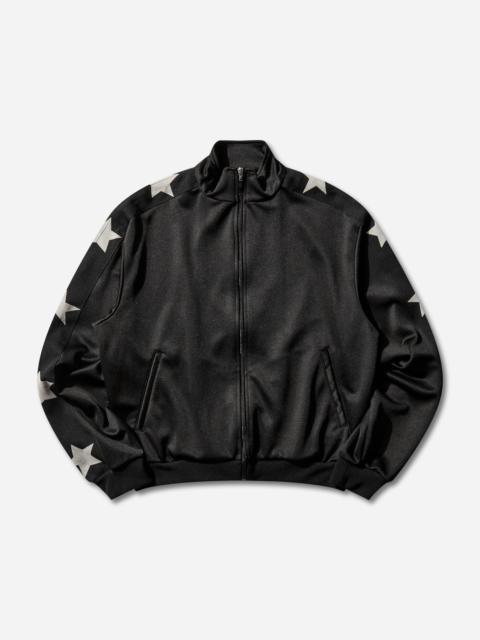 Kapital Men's Smooth Jersey Stuntman & Woman Track Jacket Black